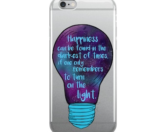 Happiness Can Be Found Blue iPhone Case