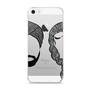 Desi Mann und Mädchen Zentangle Handytasche