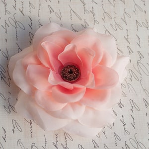 Pink Layered Flower Fascinator with Button Center