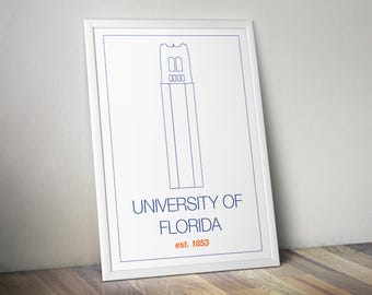 University of Florida Minimalist Poster - Digital Download