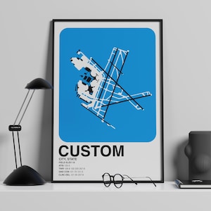 Custom Airport - Aviation Poster Series