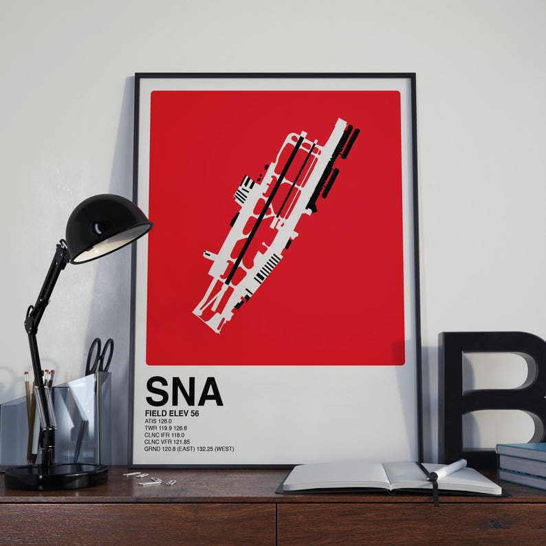 SNA John Wayne Airport Aviation Poster Series image 4