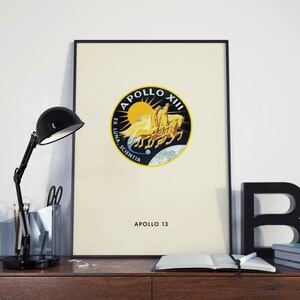 Apollo 13 Mission Patch - Minimalist Poster - NASA