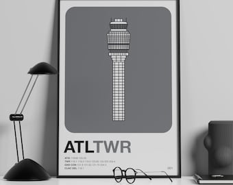 ATL | TWR Series 001 | Minimalist Poster Print