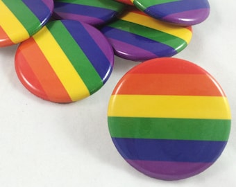 Rainbow Gay Pride Pinback Button | 1.25&quot;