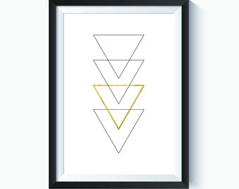 Minimalist Geometric Triangle Download | PDF & JPG