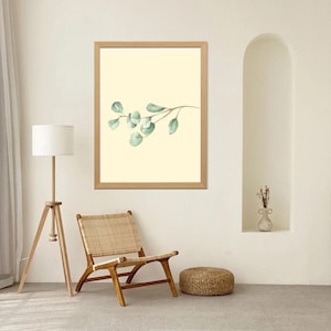 minimal botanical wall art set of 3 digital download wall art modern tropical greenery boho home decor