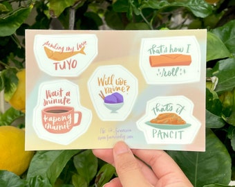 Filipino Food Puns - Sticker Sheet