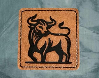 Bull Patch for heat application for hats
