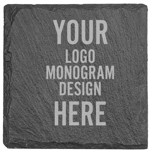 Slate Coaster custom set of 4 your logo or design