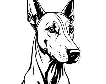 Doberman dog svg jpg files for crafts or engravings