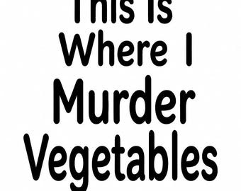 Murder Gemüse svg Datei Humor