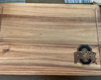 Ohio State cutting board custom engraved