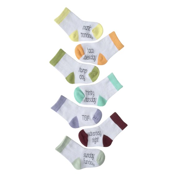 Days of the Week Baby Socks Il_570xn