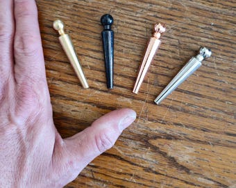 3/8" Tapered Metal Cribbage Pegs - Set of 12