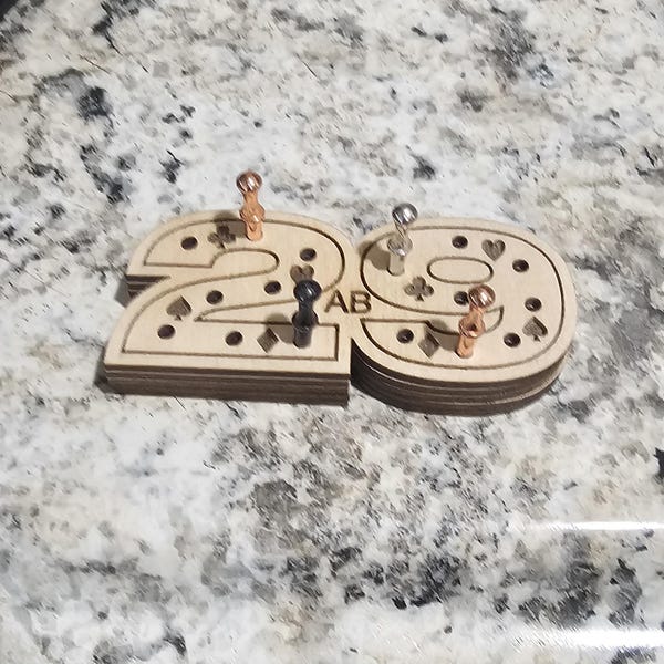 Magnetic Cribbage Peg Holder