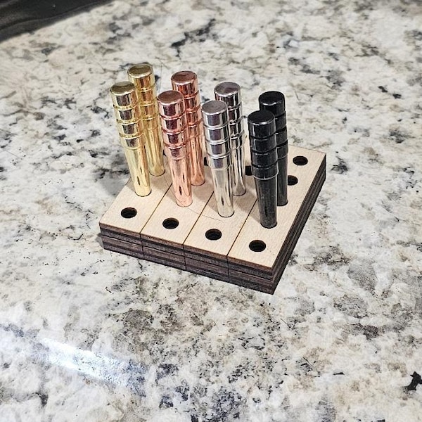 3/16" Large Tapered Metal Cribbage Pegs - Set of 12