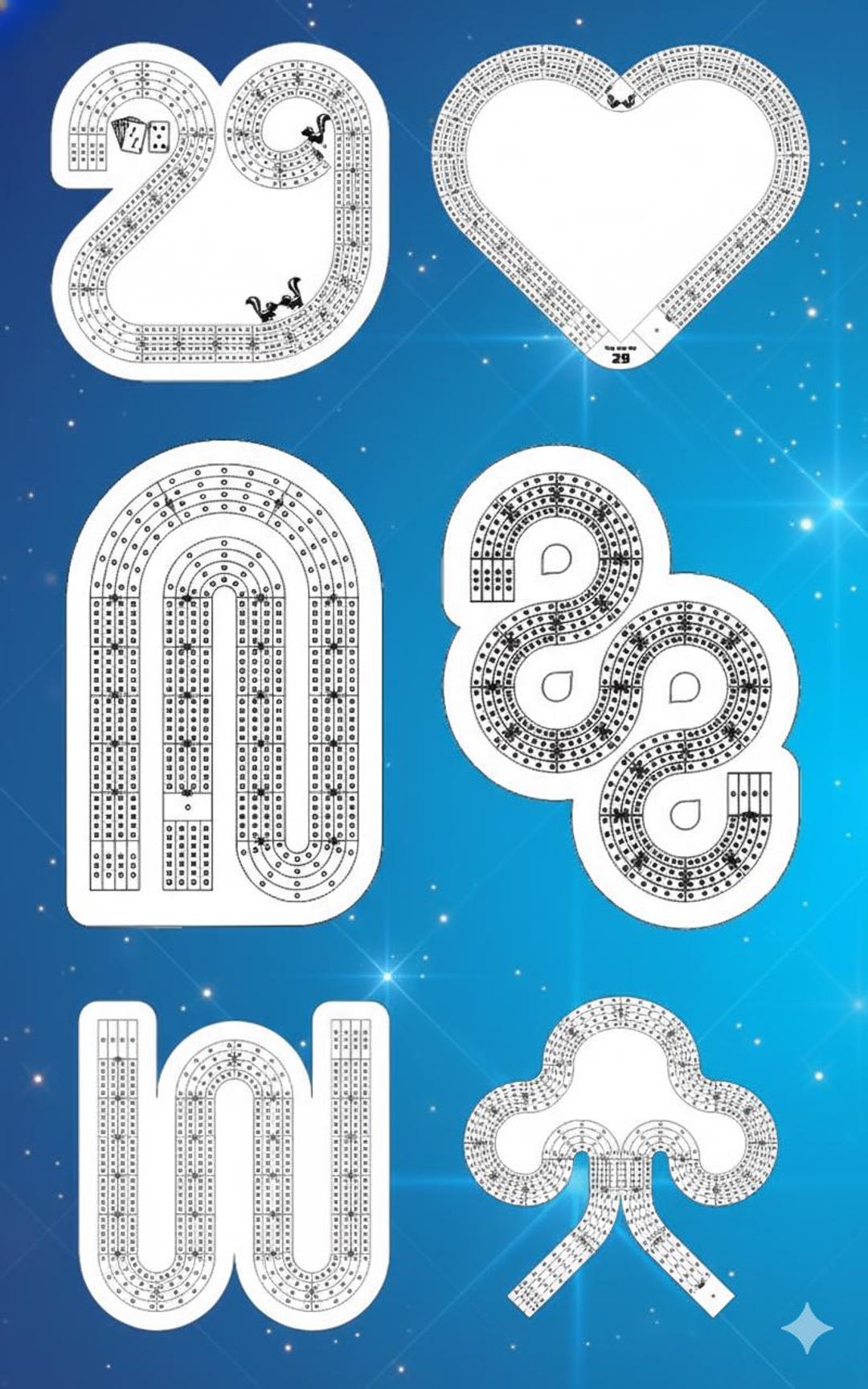 Cribbage Template.pdf Cribbage Board Templates: 100+ Digital Designs for Laser Cutters (SVG ...