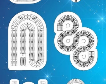 Cribbage Board Templates: 100+ Digital Designs for Laser Cutters (SVG, DXF, PDF)