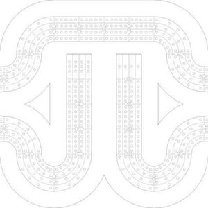 Fichier numérique pour 4 voies Cribbage Board svg pdf dxf lightburn ai fichier vectoriel - 1-2