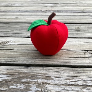 Red Farmhouse Fabric Apple