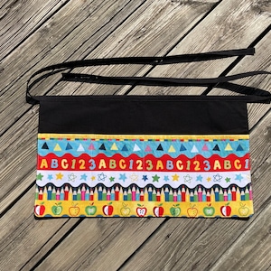 Teacher Apron, Preschool Apron, Half Apron, Teacher Appreciation, Teacher Gift, Educator Apron