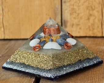 Orgonite® Orgone Cheops Pyramid "The Ocean Angel"