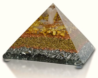 Orgonite® Orgone Cheops Pyramid "Your Love Angel" rose quarz Archangel Chamuel