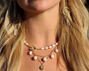 Capri Pearl Drop Necklace