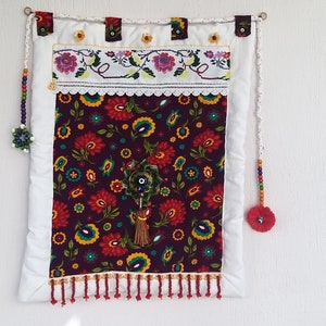 Traditional Quilt, Wall Decor, Evil eye decor, Turkish quilt, Home decor, Handcrafted, Organic cotton, Boho, Wall Art, Wall Hanging, Quilt