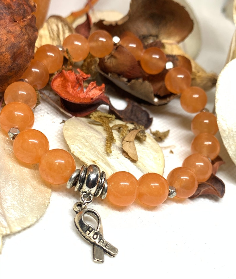 Cancer Awareness Bracelet, Cancer Warrior Bracelet, Fight Cancer, Cancer Survivor Orange-Leukemia
