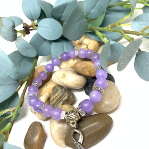 Cancer Awareness Bracelet, Cancer Warrior Bracelet, Fight Cancer, Cancer Survivor Lavender-All Cancers