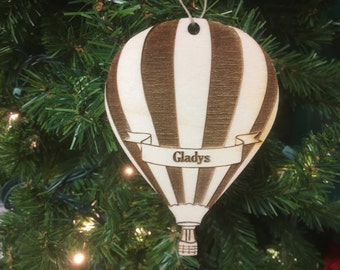 Hot Air Balloon Ornament Etsy