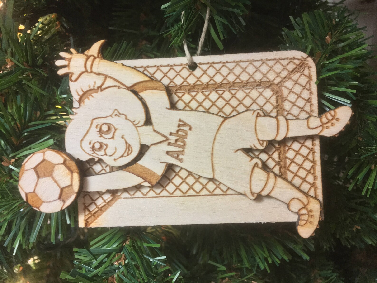 Soccer Goalie 2 Personalized Christmas Ornament Etsy