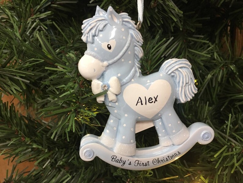 christmas rocking horse ornament
