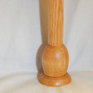 Flower vase, gift for her, wooden bud vase, flowervase hand turned from butternut wood, wooden bud vase with glass tube insert image 2