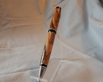 wood ballpoint pen, olive wood, cigar pen style, Hefty weight, perfectly balanced, smooth writing