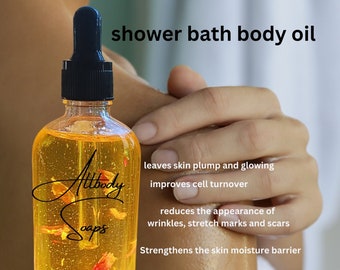 SELF LOVE Body Oil | Rose Quartz Body Oil | Shower body oil | Bath oil | essential oil scented bath and body oil |