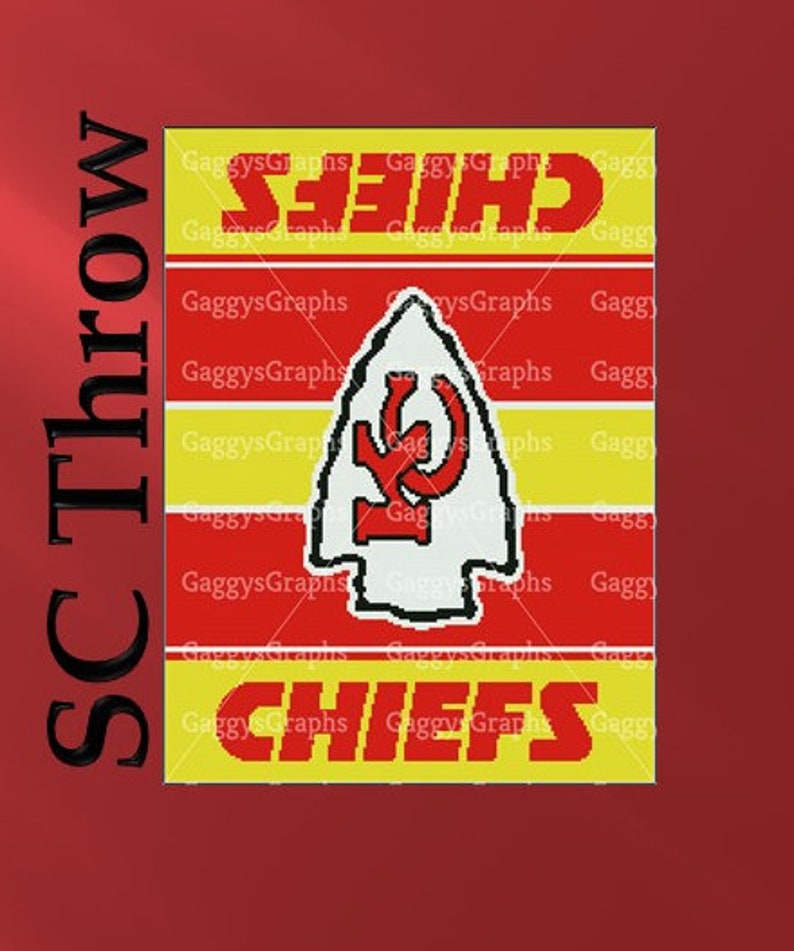 KC Chiefs Graph+Written line by line color coded block instruction SC Throw