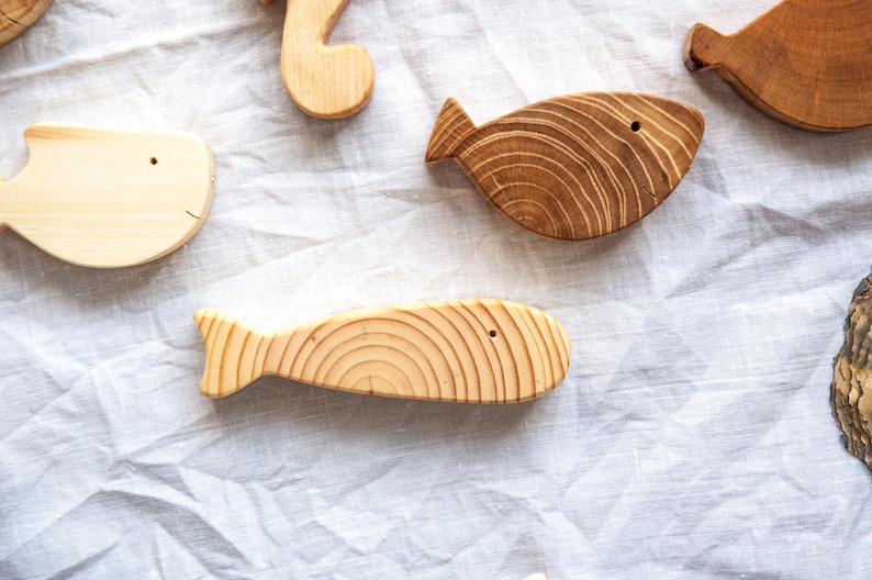 Wooden Toy Magnetic Fishing Game 8 fishes, Wooden Toy For Boy, Wooden Toy For Girl, Wooden Toys For Toddler, Montessori Toys, Baby Gift, 81 image 3