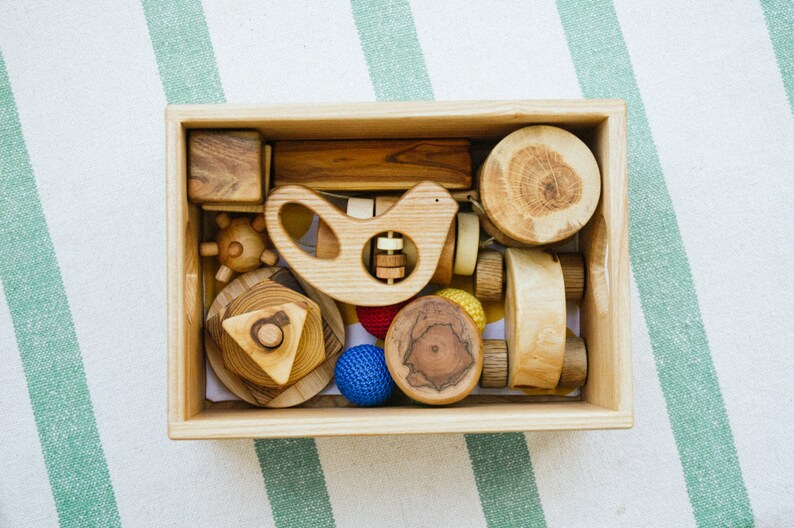 Baby gift set baby toys set set of wooden toys for baby Etsy