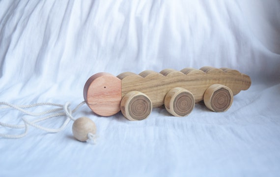 wooden caterpillar etsy