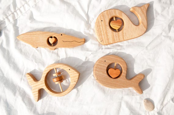 organic baby rattle