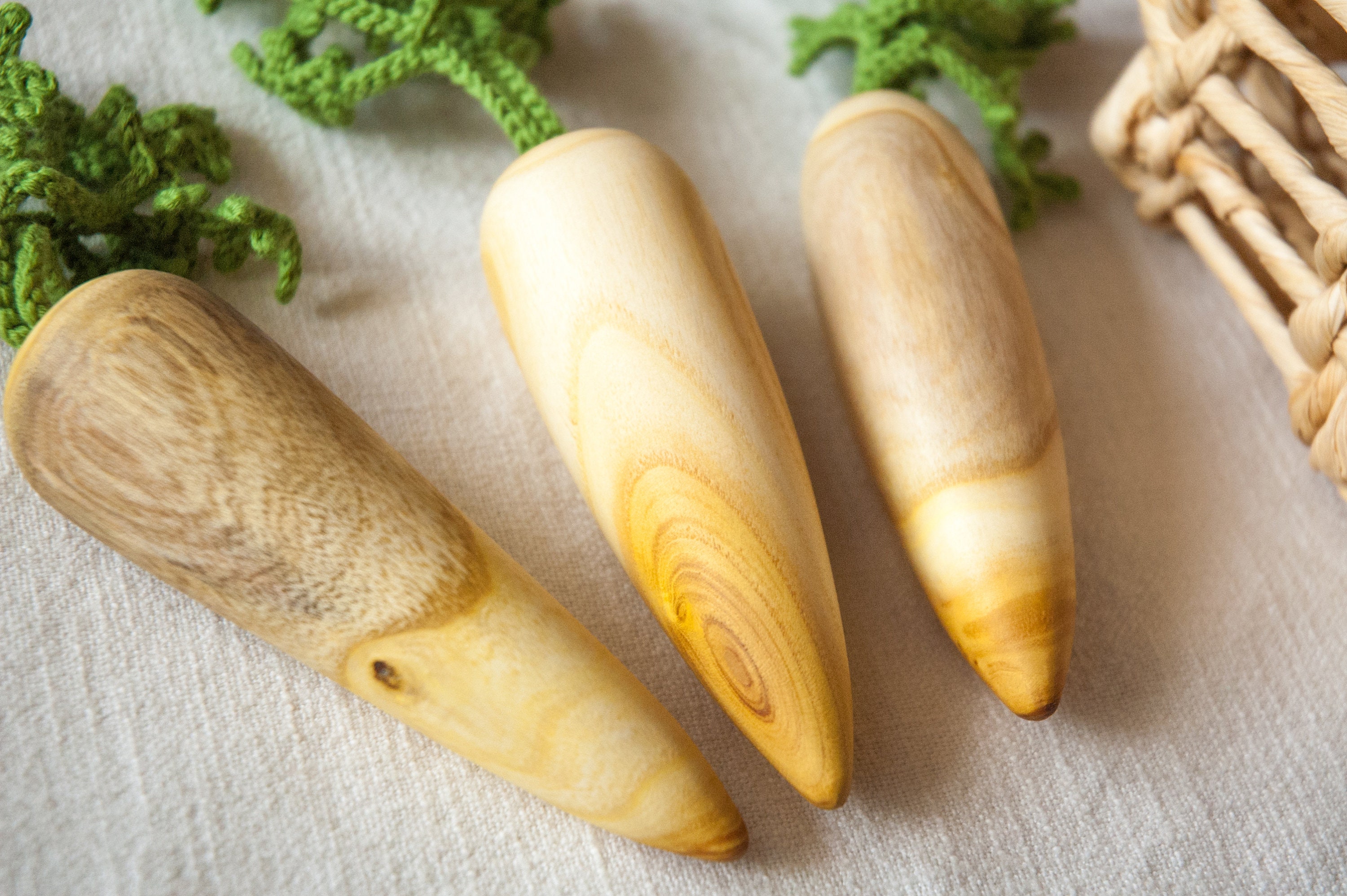 Wooden Toy Carrot Wood Carrot Baby Toy Food Play Toy Etsy