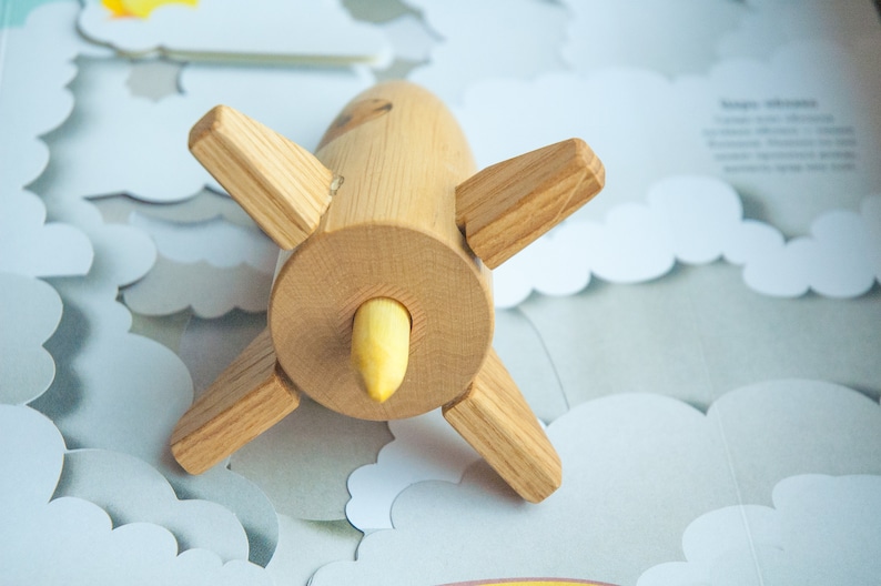 Education Toy Toy For Kids Space Rocket Toy Wooden Space Ship Handmade Wood Toy Wooden Rocket Toy Pretennd to Play for Boys and Girls