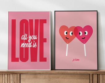 All You Need is Love Printable Poster Collection