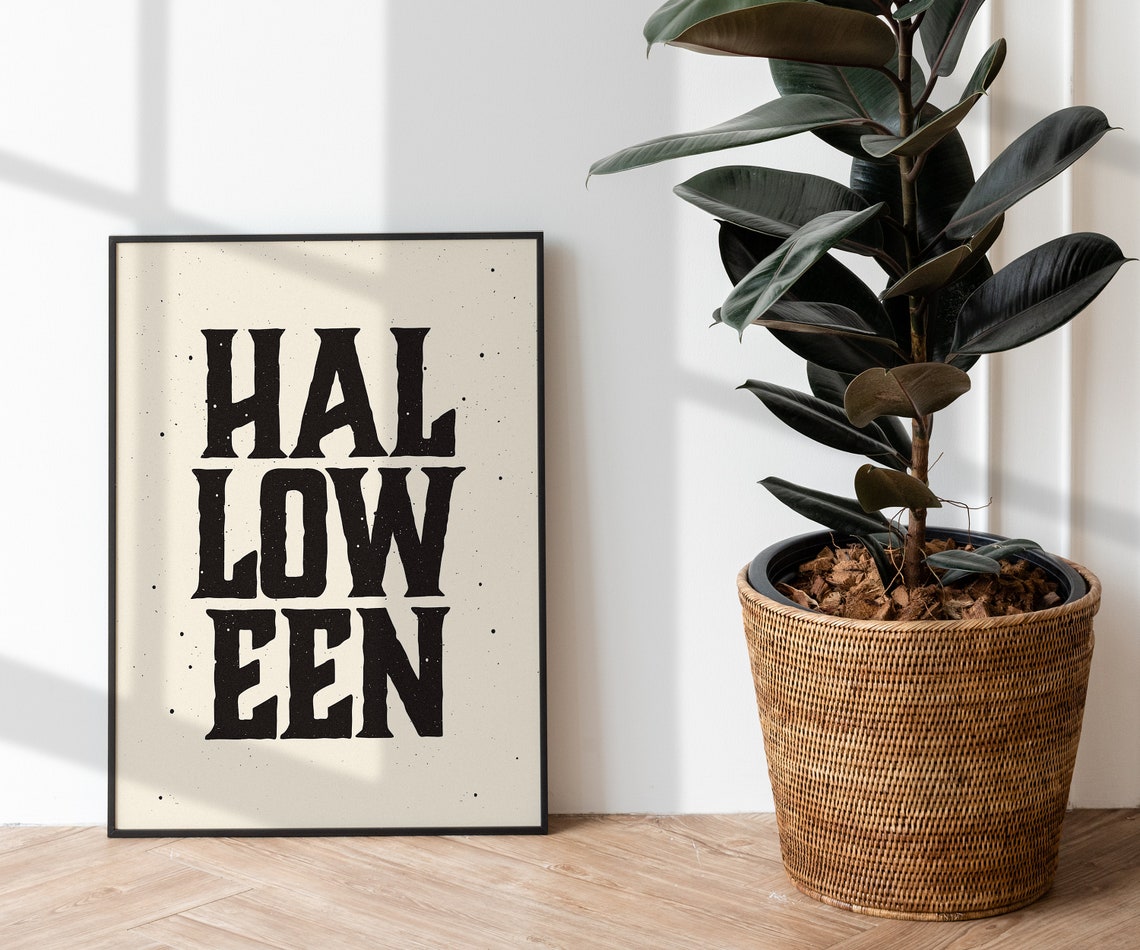 Vintage Halloween Printable Poster Collection Minimalist - Etsy