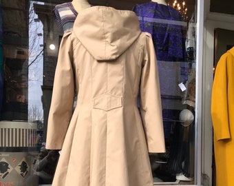 flare raincoat