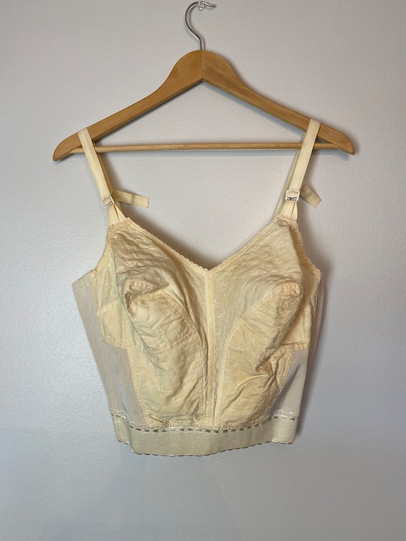 Vintage 1950’s bullet bra~ 40 C cotton deadstock … - image 1