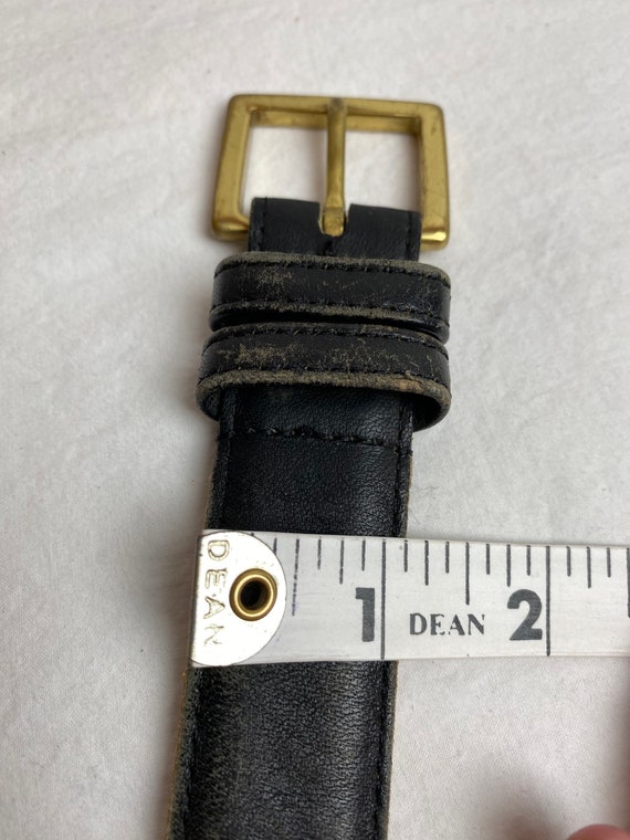 90’s black leather Coach belt~ slim skinny trouse… - image 6